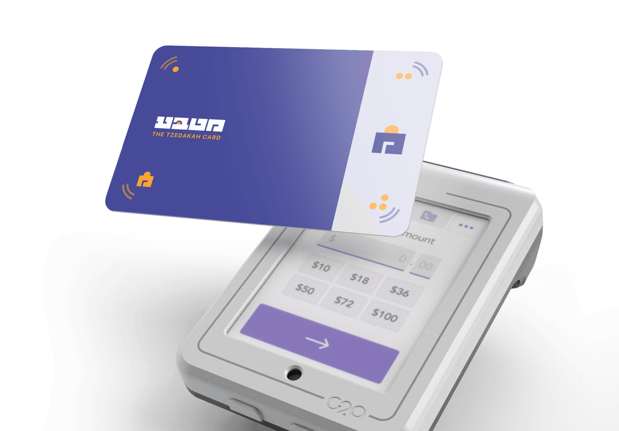 Matbia card tapping on reader